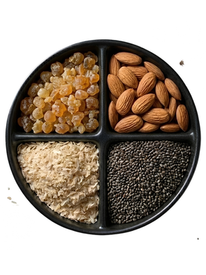 Ultimate Summer Bundle Gond Katira, Tukhm Malanga, Ispaghol & Premium American Almonds (250g Each) Free Delivery